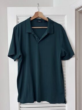 Theory Men’s forest Green Polo Shirt, size XL